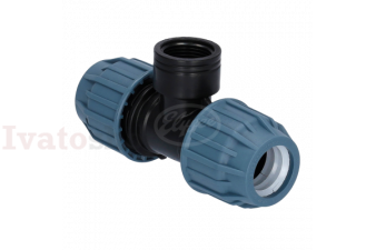 T - KUS na PE potrubie s vnútorným závitom, 25mm x 3/4" x 25mm Obrázok pre T - KUS na PE potrubie s vnútorným závitom, 25mm x 3/4" x 25mm
