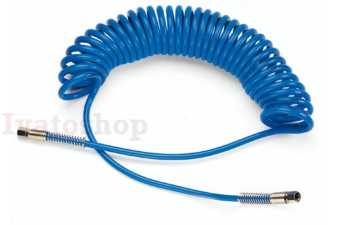 Špirálová tlaková hadica ku kompresoru 12x8 15m Obrázok pre Špirálová tlaková hadica ku kompresoru 12x8 15m