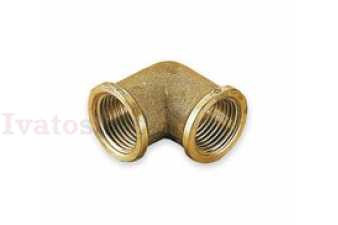 Koleno mosadz 3/4" FF Obrázok pre Koleno mosadz 3/4" FF