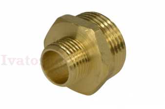 Vsuvka redukovaná mosadz 1" - 1/2" Obrázok pre Vsuvka redukovaná mosadz 1" - 1/2"