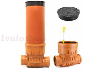 KARMAT revízna šachta so spätnou klapkou DN400/160 x 2000mm komín Obrázok pre KARMAT revízna šachta so spätnou klapkou DN400/160 x 2000mm komín