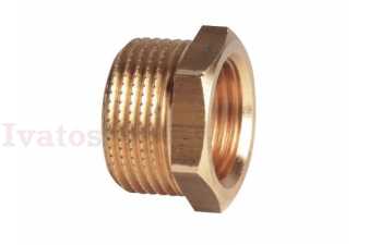 Redukcia mosadz 1" - 1/2" Obrázok pre Redukcia mosadz 1" - 1/2"