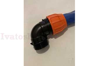 Koleno PE 50 x 2" ku kalovej hadici Obrázok pre Koleno PE 50 x 2" ku kalovej hadici