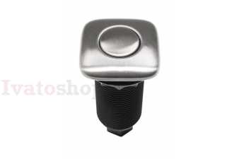 EcoMaster Samostatné pneutlačítko hranaté Matný nerez Obrázok pre EcoMaster Samostatné pneutlačítko hranaté Matný nerez