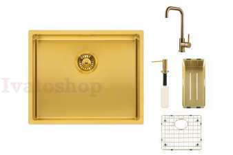 Reginox SET Miami 500 Gold + baterie Crystal + příslušenství Gold Obrázok pre Reginox SET Miami 500 Gold + baterie Crystal + příslušenství Gold