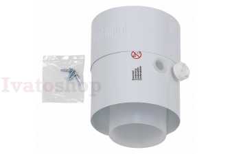 Pripojovací adaptér na dymovod 80/125 mm Obrázok pre Pripojovací adaptér na dymovod 80/125 mm