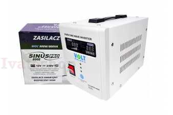 Volt Polska SINUS PRO-800E 12V 500/800W menič napätia Obrázok pre Volt Polska SINUS PRO-800E 12V 500/800W menič napätia
