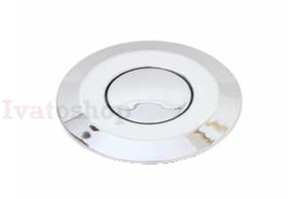 EcoMaster Krytka pneutlačítka kulatá Lesklý chrom Obrázok pre EcoMaster Krytka pneutlačítka kulatá Lesklý chrom