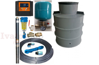 Kompletný ponorný set s frekvenčným meničom IBO 3Ti27 IVR, 20m, 230V + studničná šachta Obrázok pre Kompletný ponorný set s frekvenčným meničom IBO 3Ti27 IVR, 20m, 230V + studničná šachta