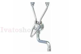 Obrázok pre Drezová (do steny ) páková batéria SLIM, 18 cm