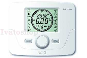 BAXI DUO-TEC bezdrôtový priestorový prístroj s časovým týždenným programovaním, 7105432 Obrázok pre BAXI DUO-TEC bezdrôtový priestorový prístroj s časovým týždenným programovaním, 7105432