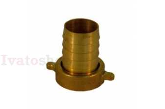 Mosadzná hadicová spojka 1" x 15mm otočná Obrázok pre Mosadzná hadicová spojka 1" x 15mm otočná