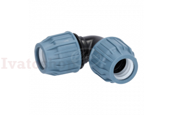 Obrázok pre KOLENO PP uhlové 90° svorka x svorka 50 x 50 PN16