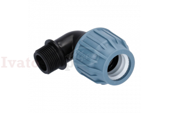 Obrázok pre KOLENO PP 90° 25mm x 3/4 " PN16 vonkajší závit