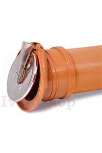 KARMAT kanalizačná spätná klapka DN110 koncová, INOX, ZBK110 Obrázok pre KARMAT kanalizačná spätná klapka DN110 koncová, INOX, ZBK110