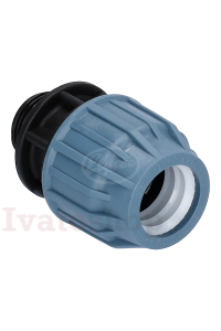 Prechodový kus na PE potrubie, 40mm x 5/4" , PN16, vonkajší závit Obrázok pre Prechodový kus na PE potrubie, 40mm x 5/4" , PN16, vonkajší závit