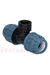 T - KUS na PE potrubie s vnútorným závitom, 25mm x 3/4" x 25mm Obrázok pre T - KUS na PE potrubie s vnútorným závitom, 25mm x 3/4" x 25mm