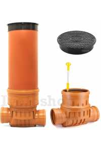 KARMAT revízna šachta so spätnou klapkou DN315/160 x 1500mm komín Obrázok pre KARMAT revízna šachta so spätnou klapkou DN315/160 x 1500mm komín