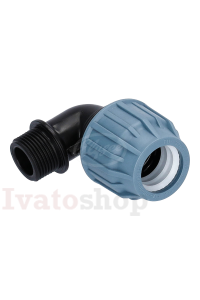 KOLENO PP 90° 50mm x 2 " PN16 vonkajší závit Obrázok pre KOLENO PP 90° 50mm x 2 " PN16 vonkajší závit