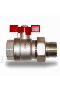 Guľový ventil FM 1" motýľ so šrúbením Obrázok pre Guľový ventil FM 1" motýľ so šrúbením