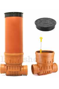 KARMAT revízna šachta so spätnou klapkou DN400/200 x 3000mm komín Obrázok pre KARMAT revízna šachta so spätnou klapkou DN400/200 x 3000mm komín