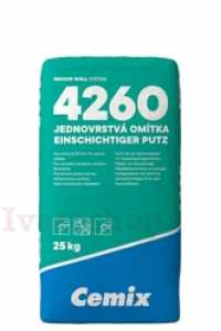 CEMIX 4260 Jednovrstvová univerzálna omietka 25kg Obrázok pre CEMIX 4260 Jednovrstvová univerzálna omietka 25kg