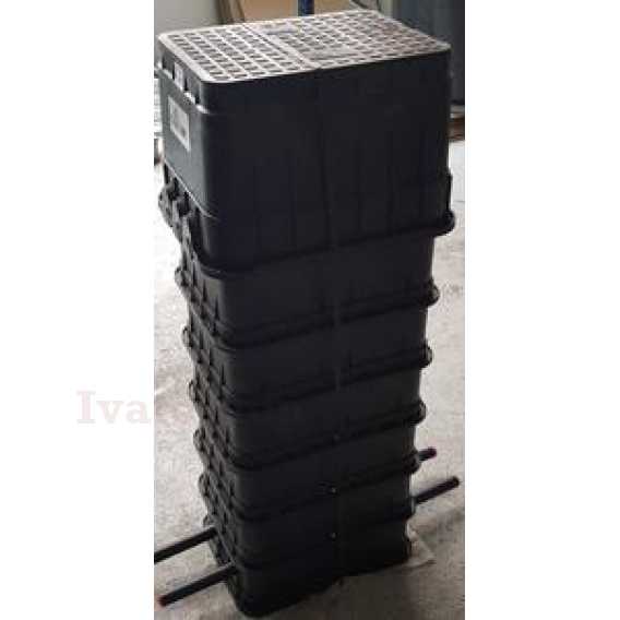 Obrázok pre Modulo 115-130cm, poklop 12,5t, 2vodomery