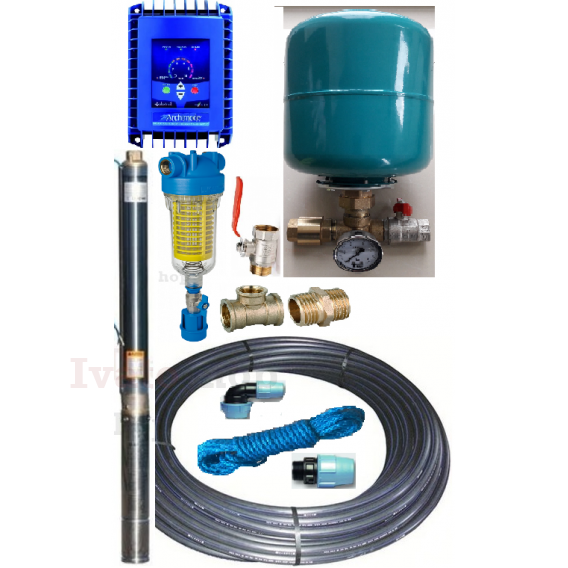 Obrázok pre Kompletný ponorný set s frekvenčným meničom IBO 3Ti20 ARCHIMEDE IMMP1.1kW, 20m, 230V