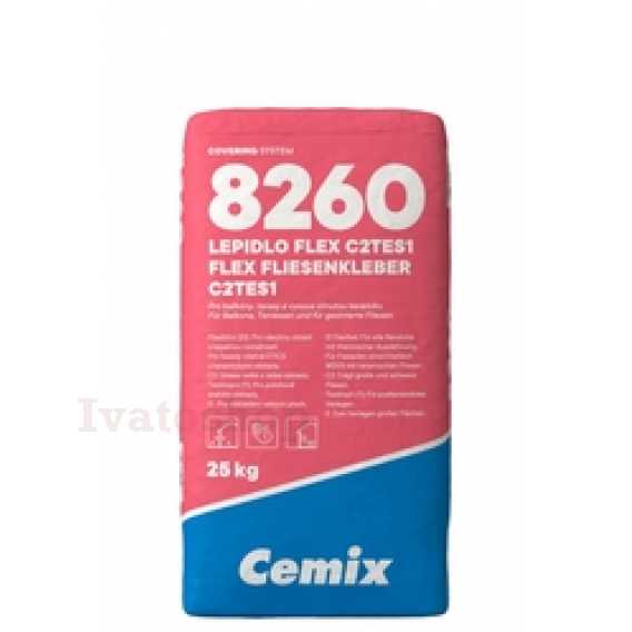 Obrázok pre CEMIX 8260 Lepidlo flex C2TES1 25kg