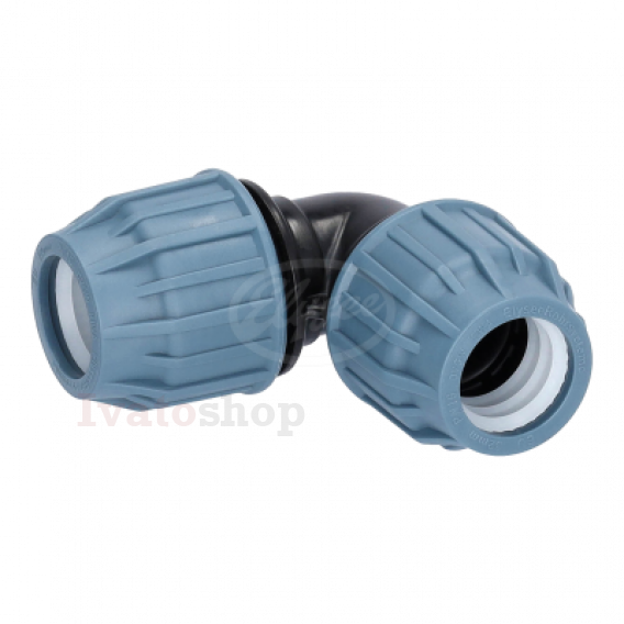 Obrázok pre KOLENO PP uhlové 90° svorka x svorka 25 x 25 PN16